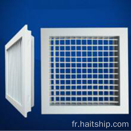 Différents types de grilles de ventilation marine